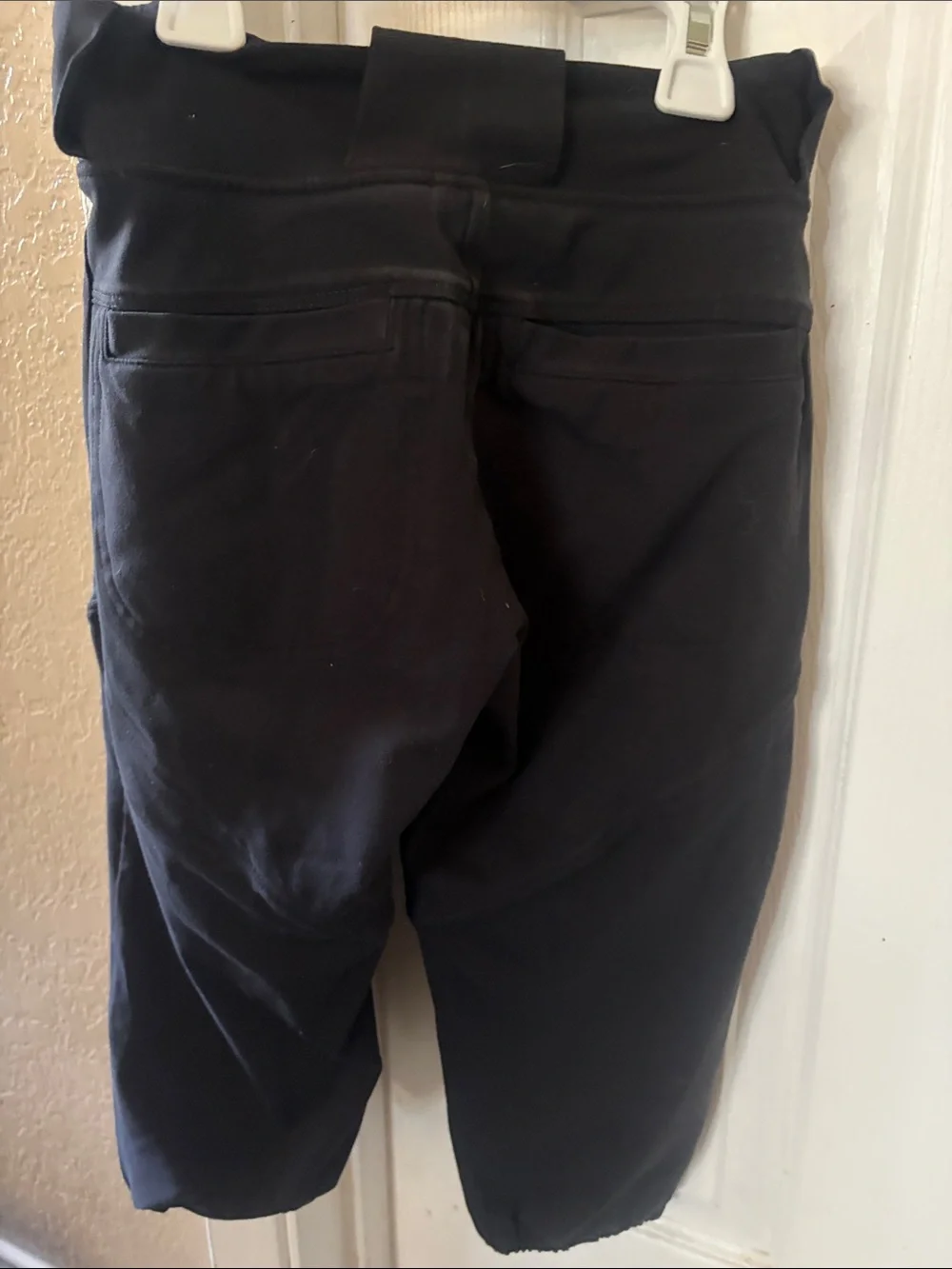 Bellalete Girls' Black Softball Pants with Beltloop Waistband